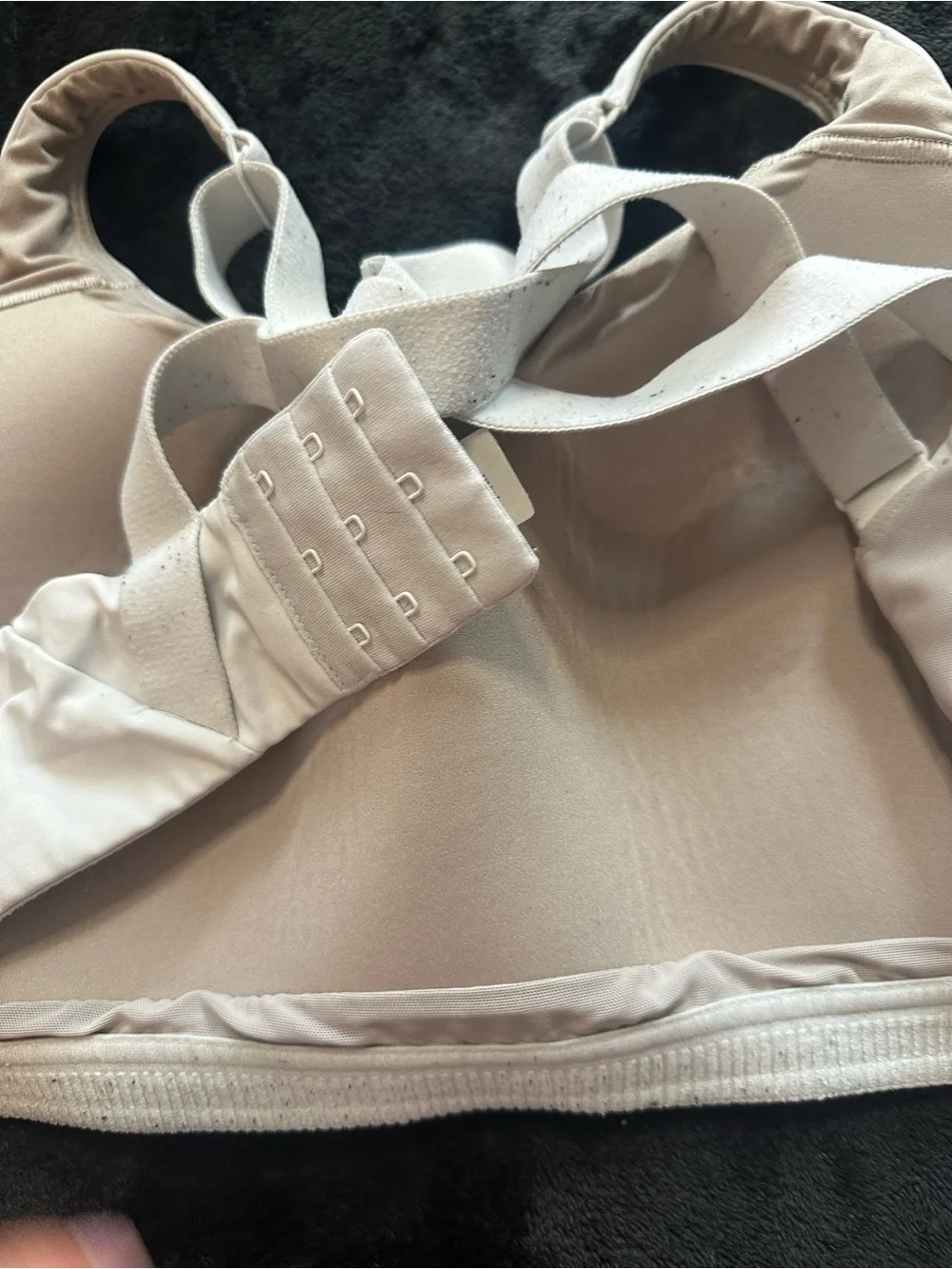 Lululemon Energy Bra White Cross Back Sports Bra 38C Medium Support